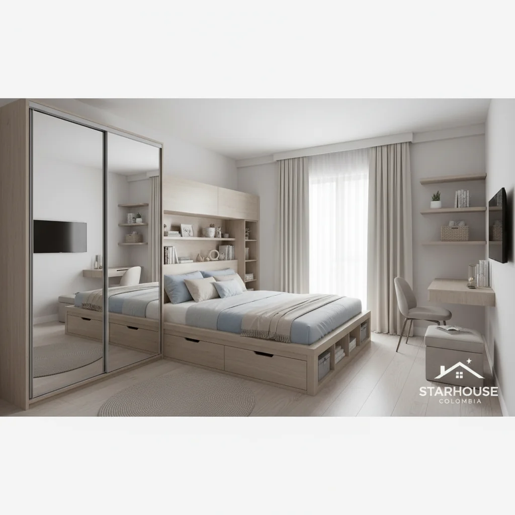 muebles para habitacion pequeña características y ventajas