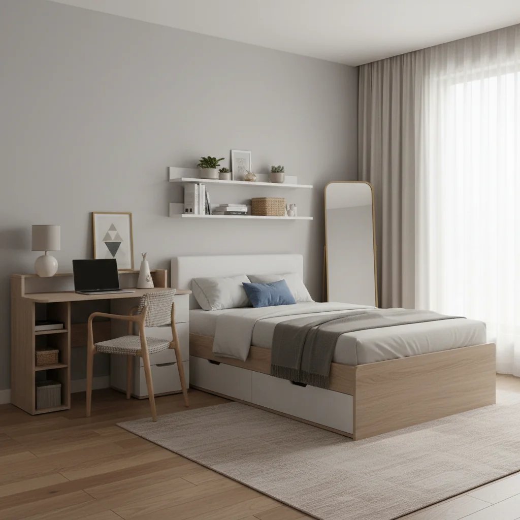 muebles para habitacion pequeña — pisos y revestimientos en Colombia | Starhouse