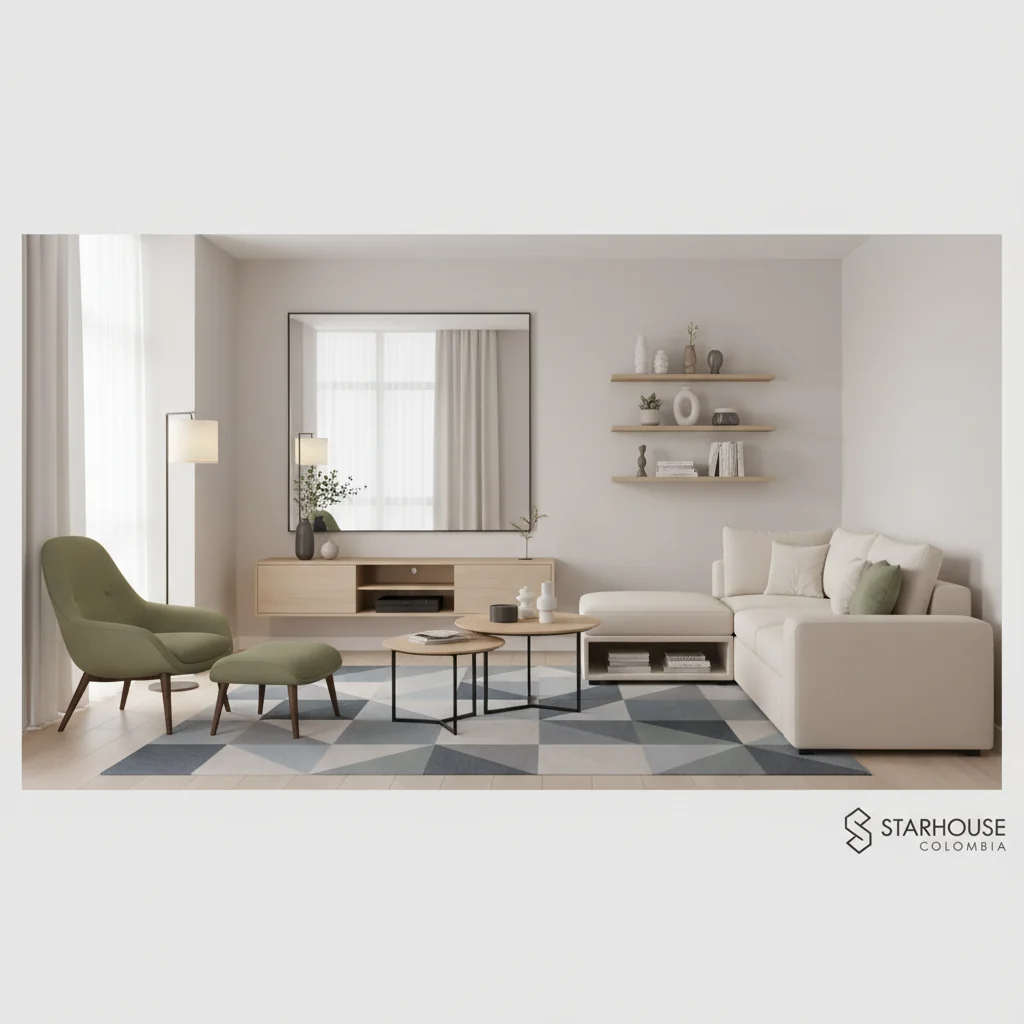 muebles para la sala pequeña cómo elegir