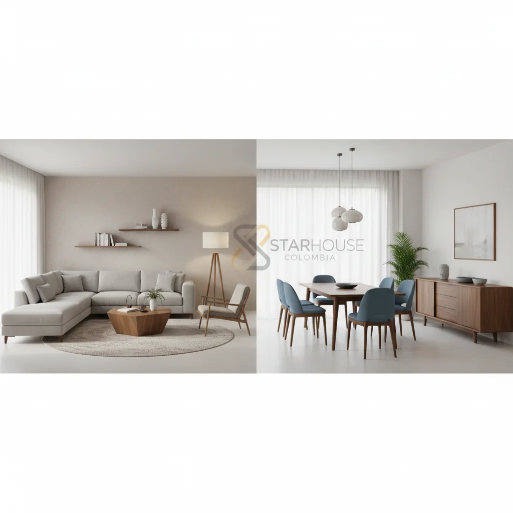 muebles para la sala y el comedor características y ventajas