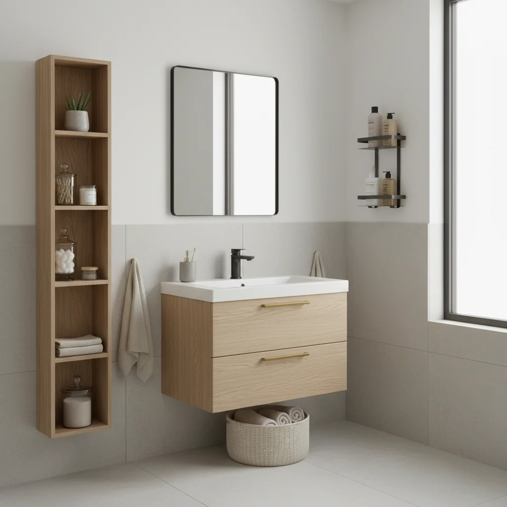 muebles para pequeños espacios baño — pisos y revestimientos en Colombia | Starhouse