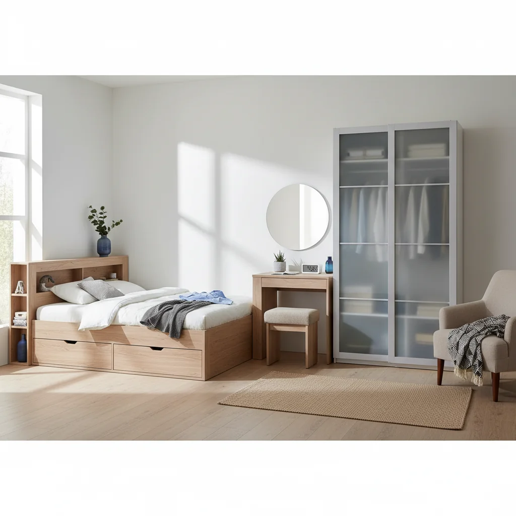 muebles para pequeños espacios dormitorio — pisos y revestimientos en Colombia | Starhouse