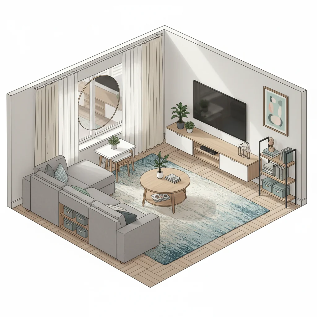 muebles para pequeños espacios sala cómo elegir