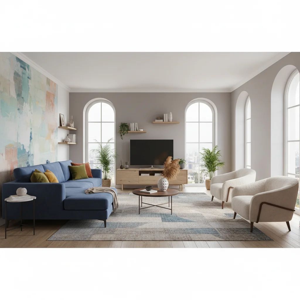 muebles para sala amplia colores características y ventajas