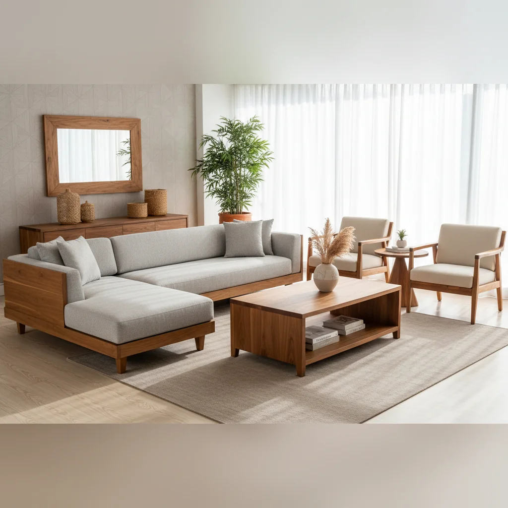 muebles para sala de madera — pisos y revestimientos en Colombia | Starhouse
