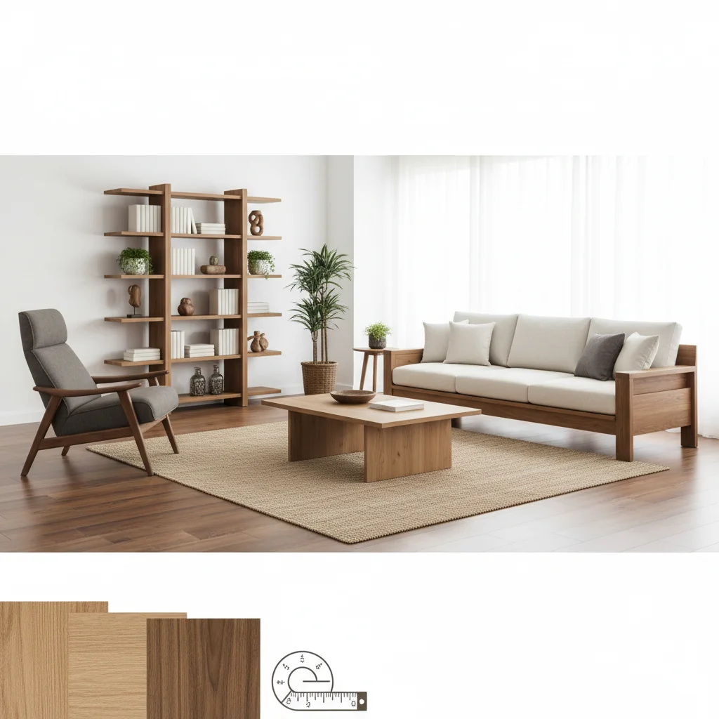 muebles para sala en madera cómo elegir