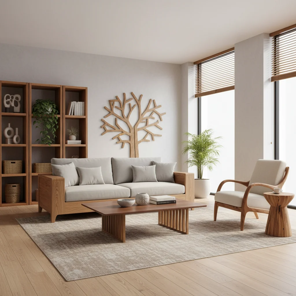 muebles para sala en madera características y ventajas
