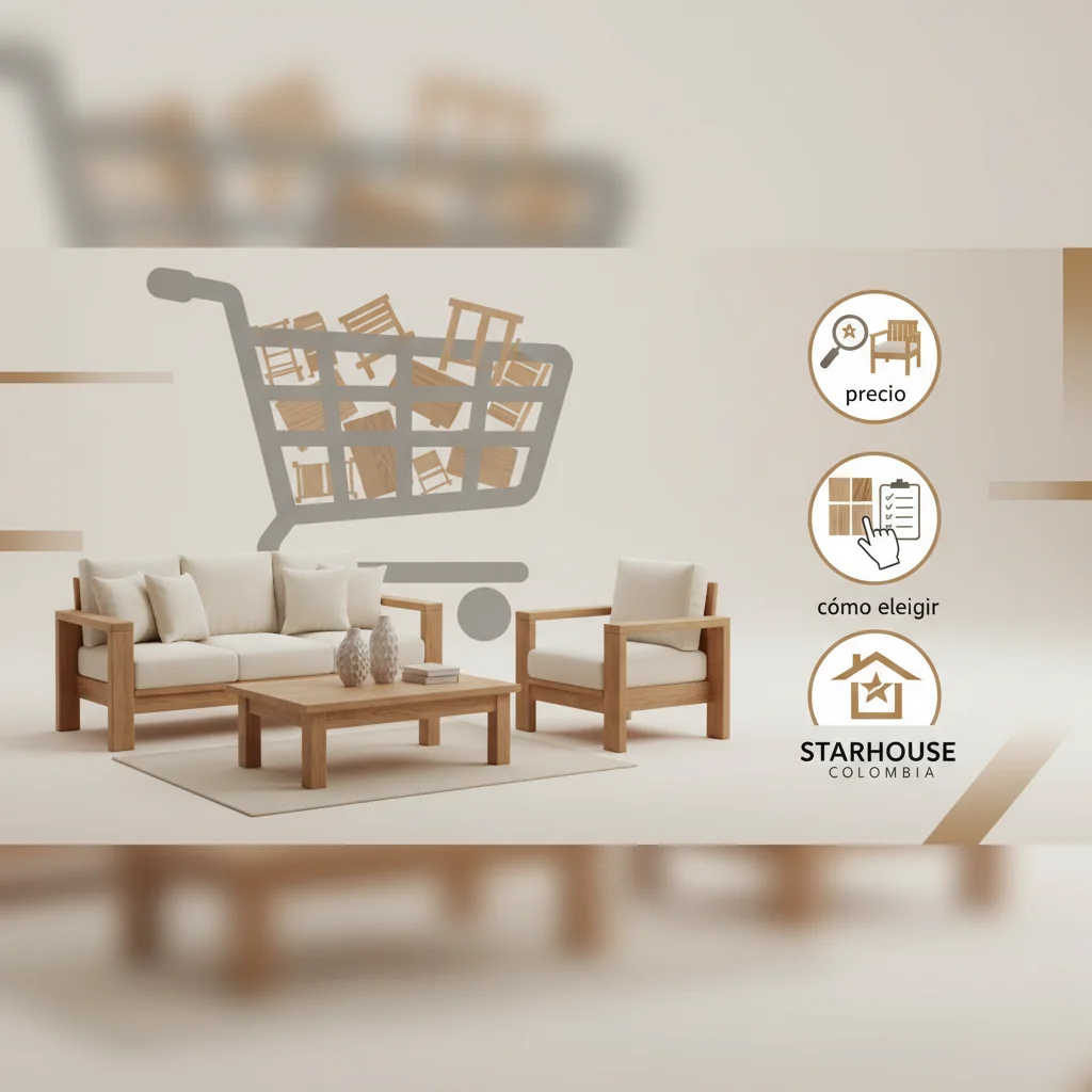 muebles para sala en madera precio cómo elegir