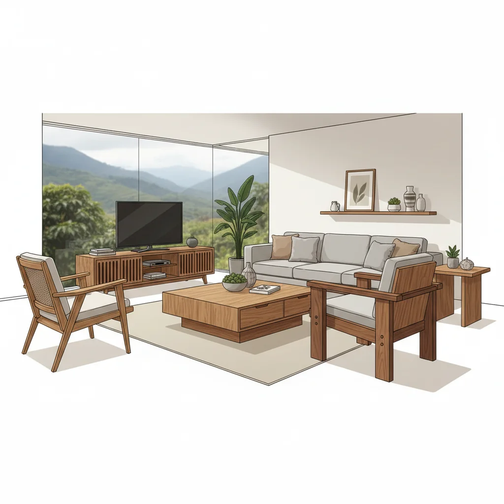 muebles para sala madera características y ventajas