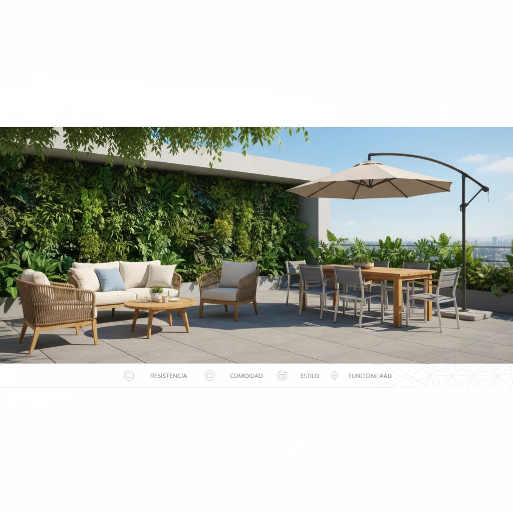 muebles para terraza características y ventajas