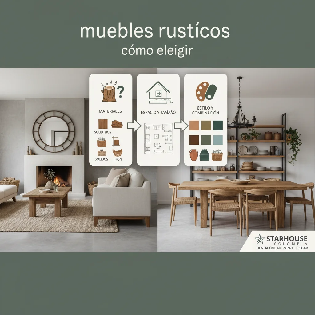 muebles rusticos cómo elegir