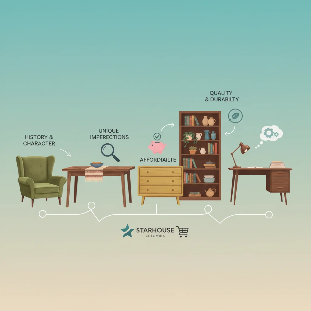 muebles segunda mano características y ventajas
