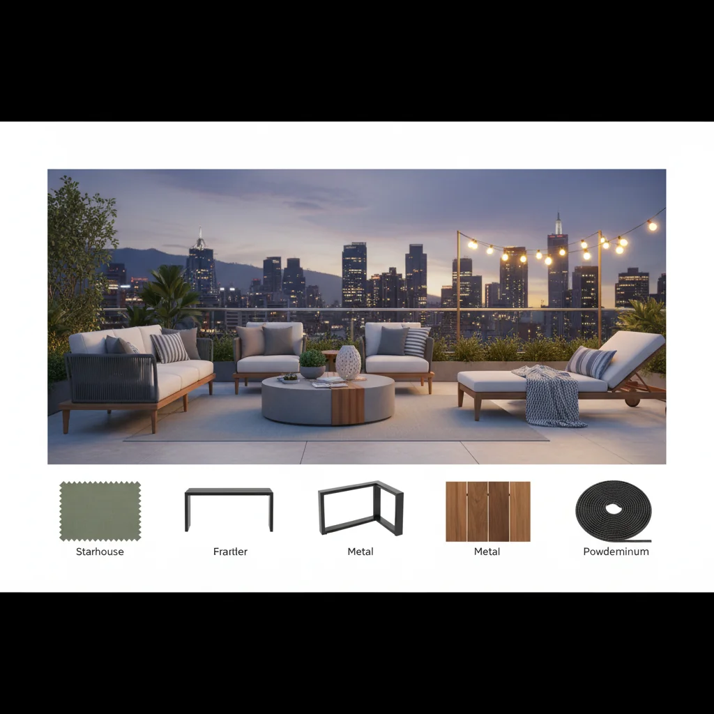 muebles terraza para sala cómo elegir