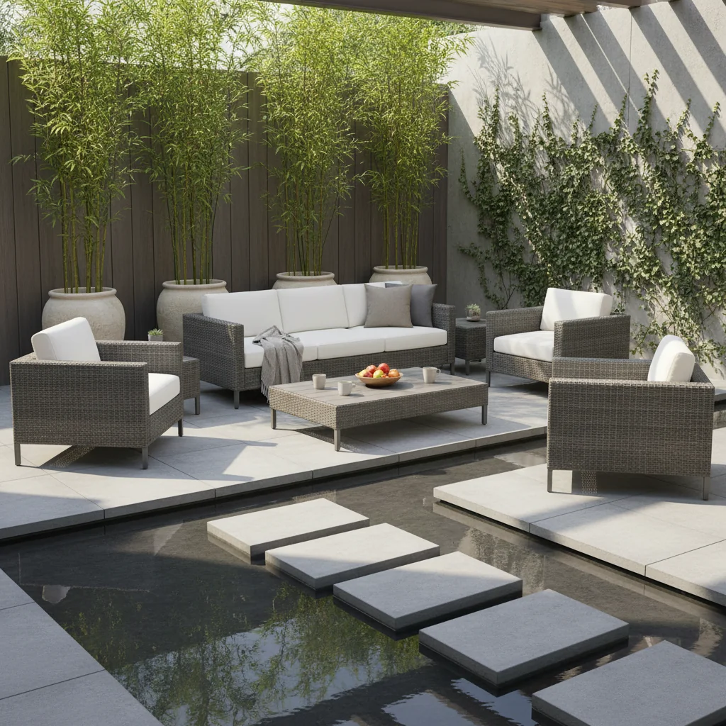 patio de agua muebles — pisos y revestimientos en Colombia | Starhouse