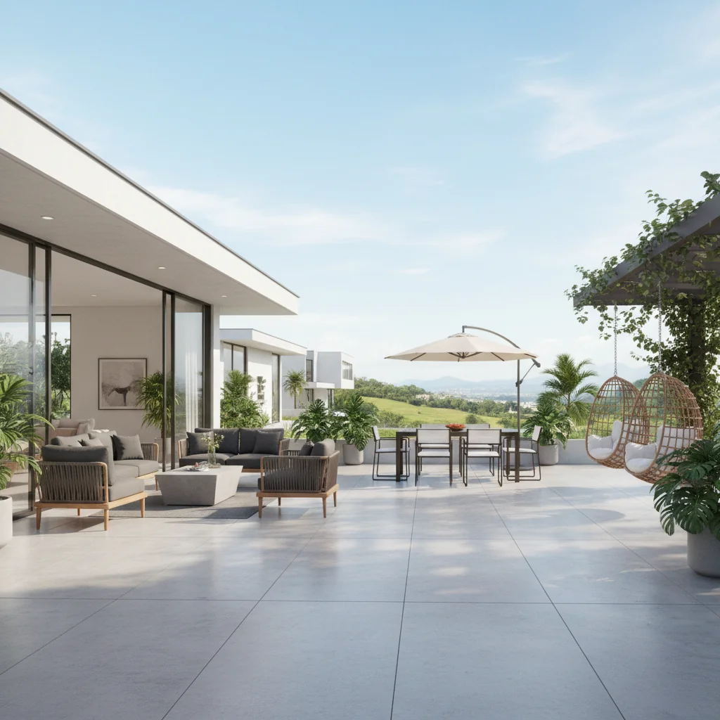 patio para muebles modernos cómo elegir