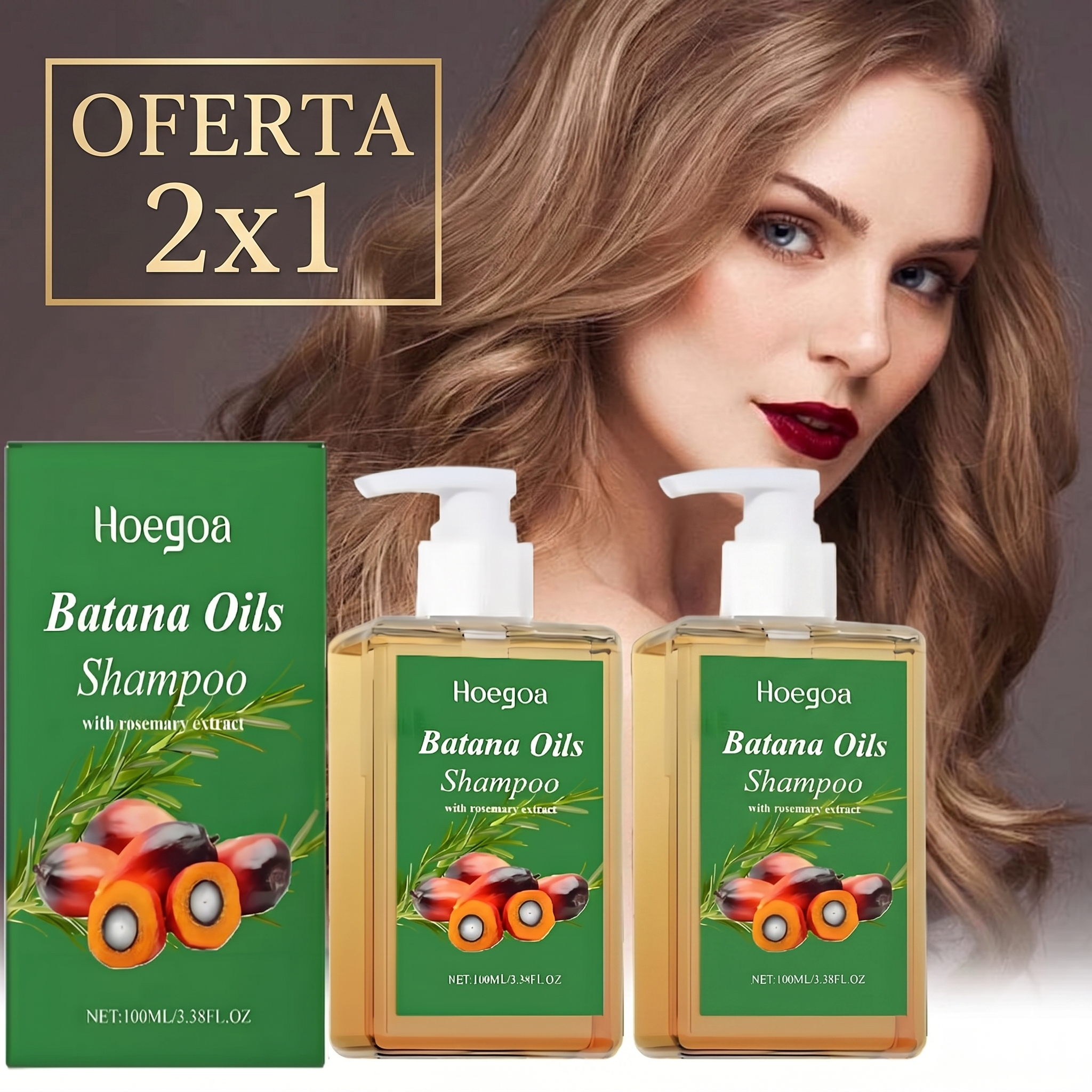 Batana Oil Shampo Extracto De Romero 2x1 - Imagen 1