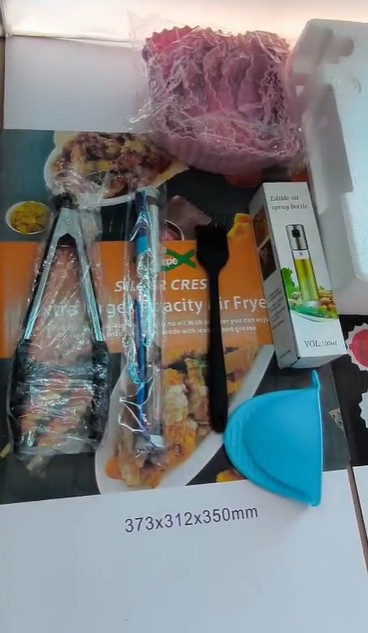 FREIDORA DE AIRE 10 LITROS + accesorios - Imagen 1