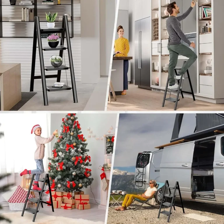 Escalera Plegable 4 Pasos Resistente