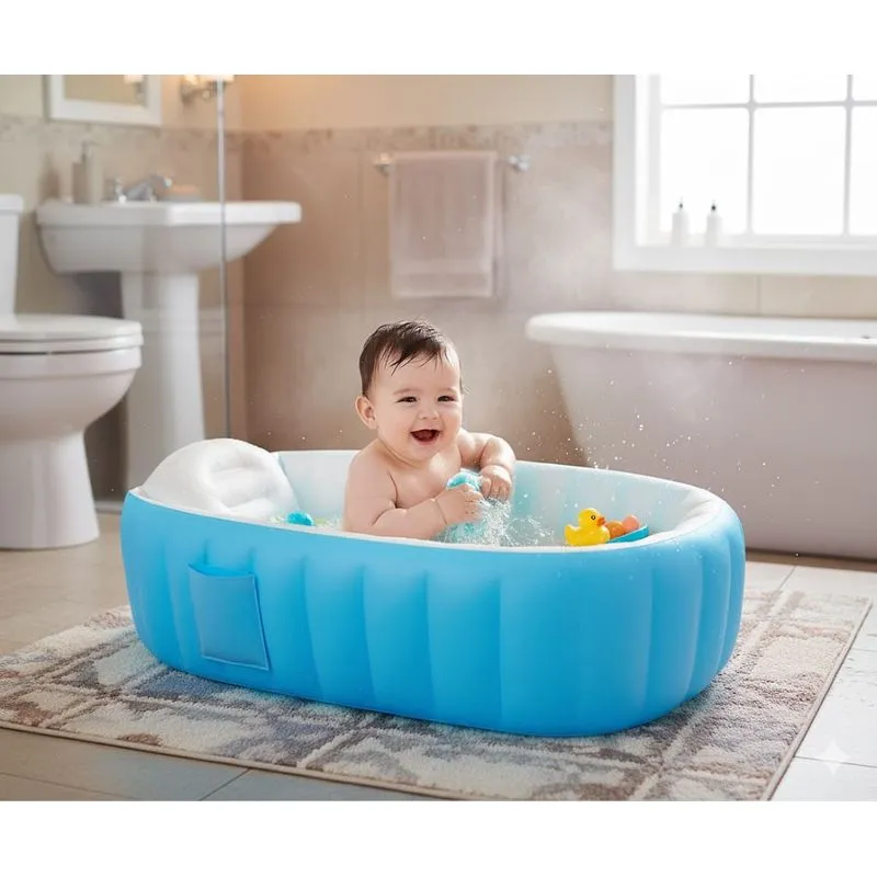 Tina De Baño Inflable Para Bebe - Imagen 2