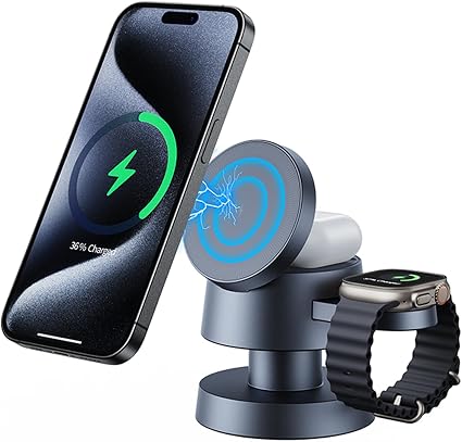 Cargador Inalámbrico 4 En 1 De 15 W - Imagen 3