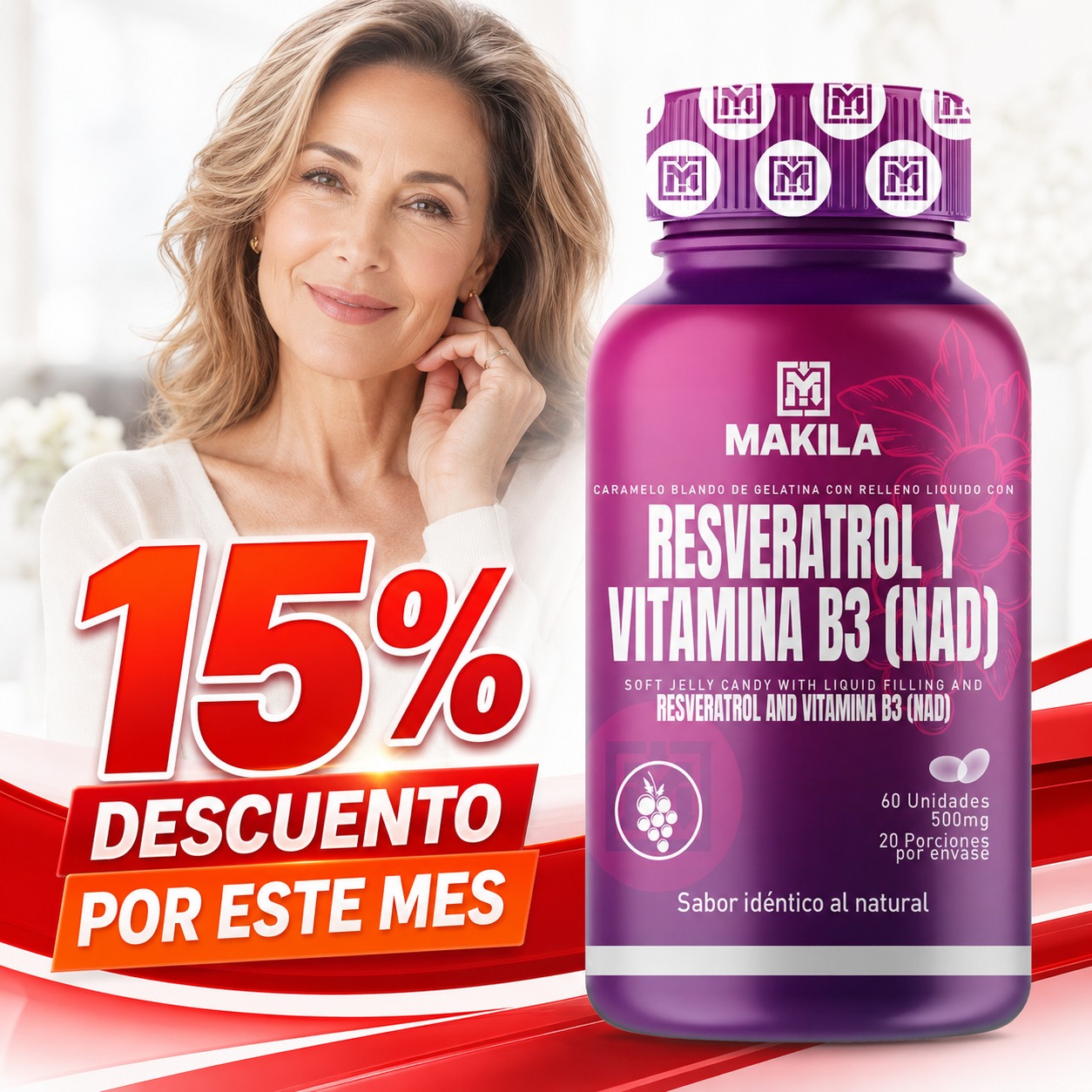 RESVERATROL CON VITAMINA B3 - Imagen 2