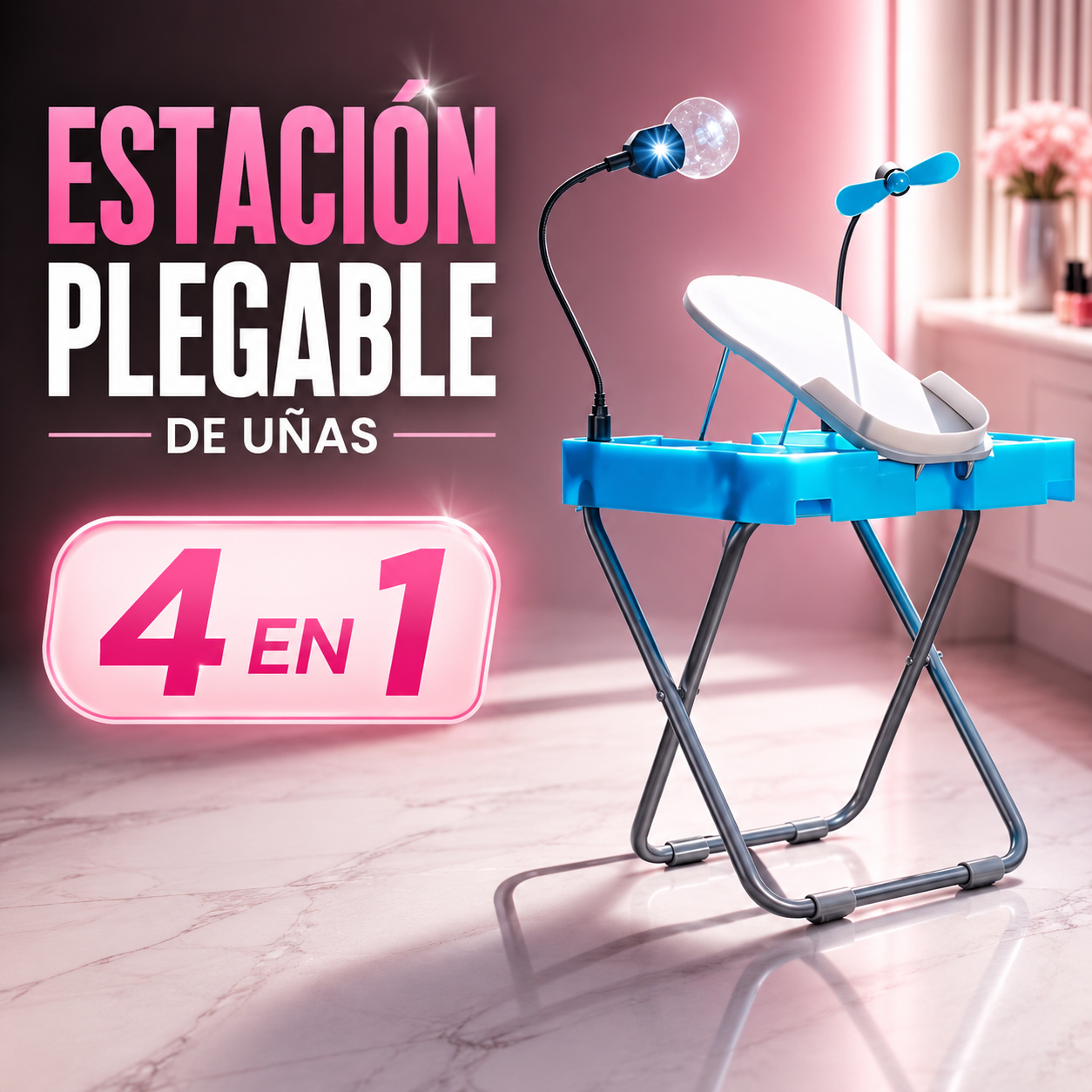 Estación Plegable de Uñas 4en1 Pedicure - Imagen 1