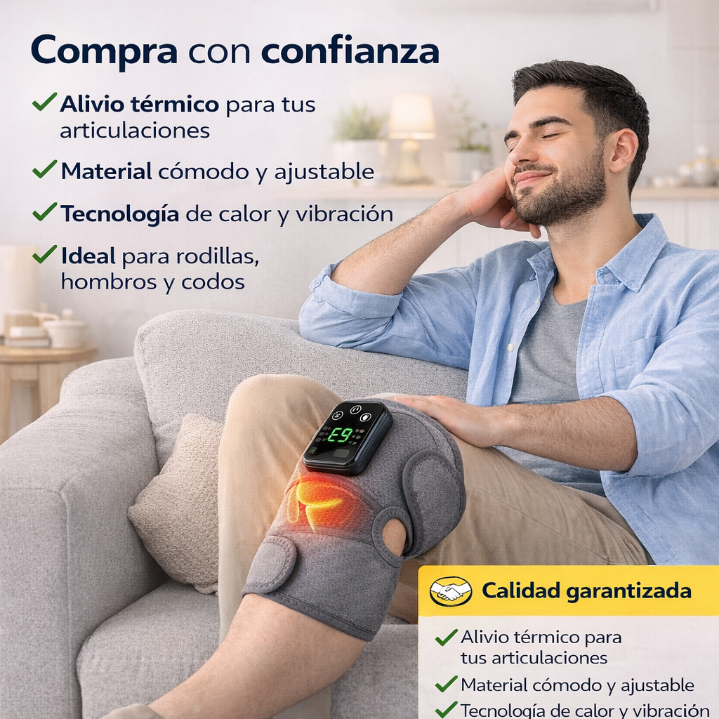 Masajeador Rodilla Térmico Vibración - Imagen 1