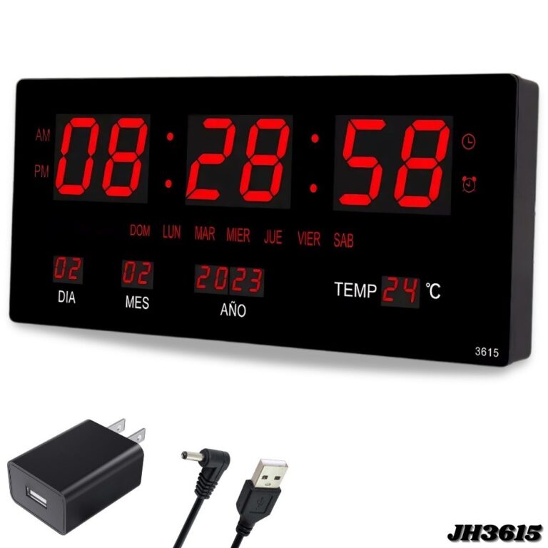 Reloj De Pared Despertador Jh3615