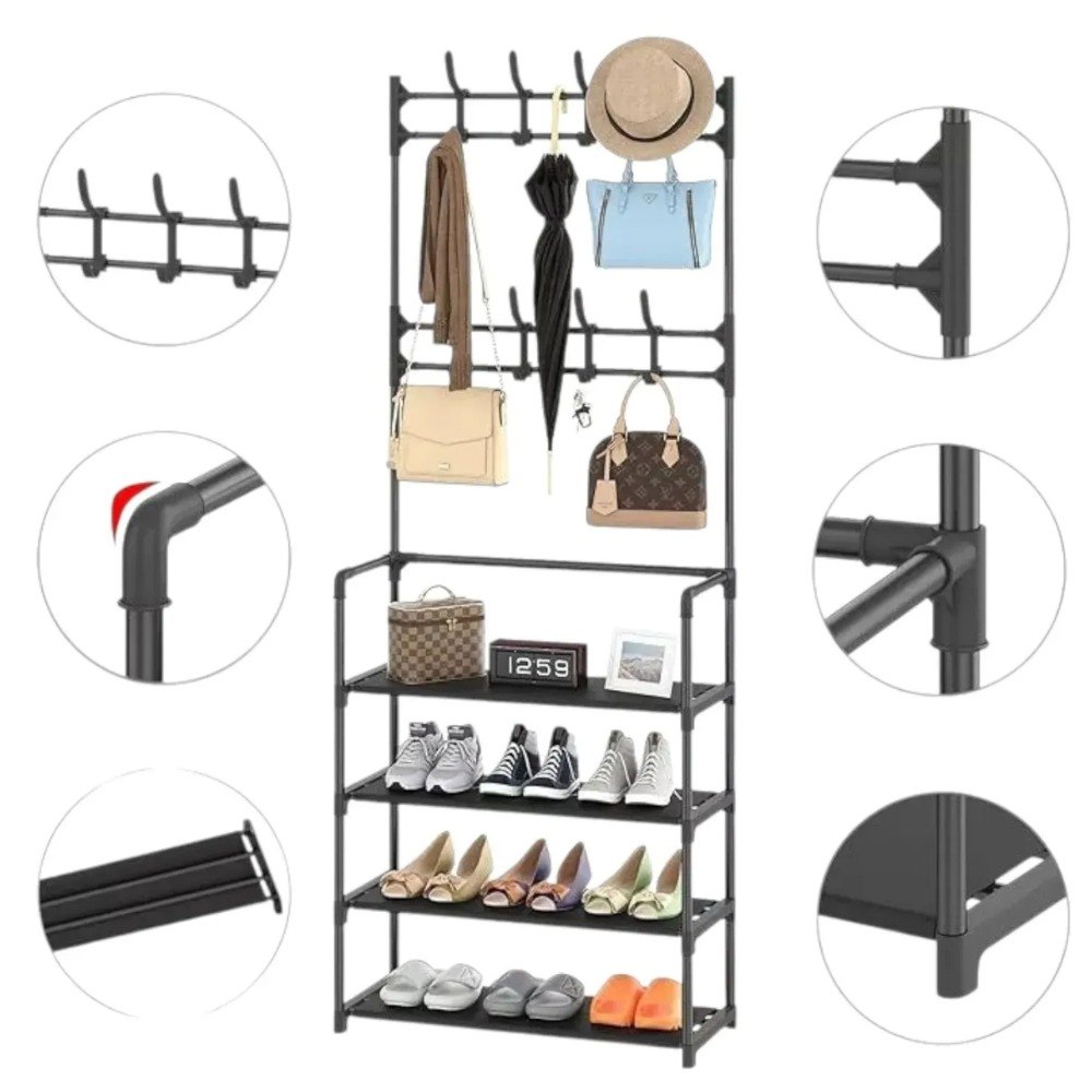 Closet Armario De Tela Zapatero 4 Nivele - Imagen 2