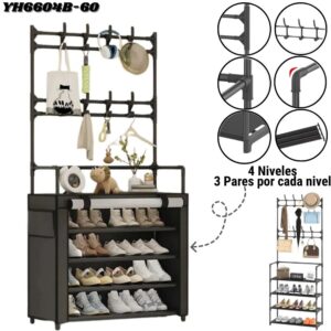 Closet Armario De Tela Zapatero 4 Nivele