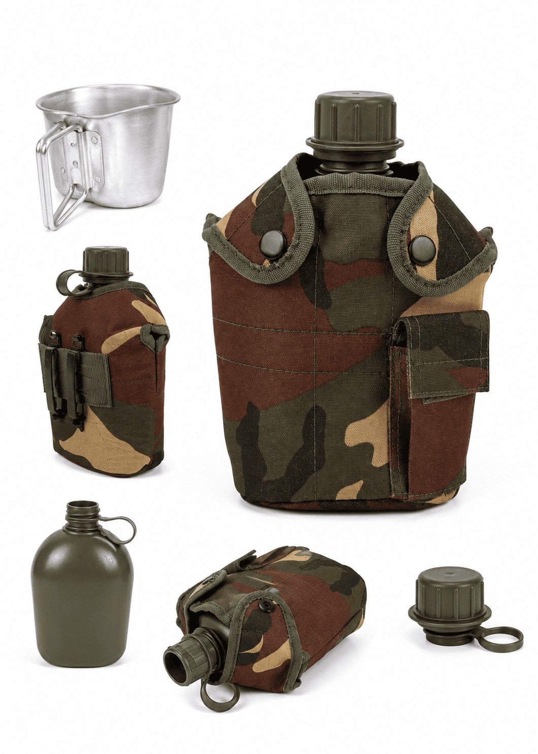 TERMO MILITAR CON ACCESORIOS CAMPING - Imagen 3