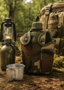 TERMO MILITAR CON ACCESORIOS CAMPING