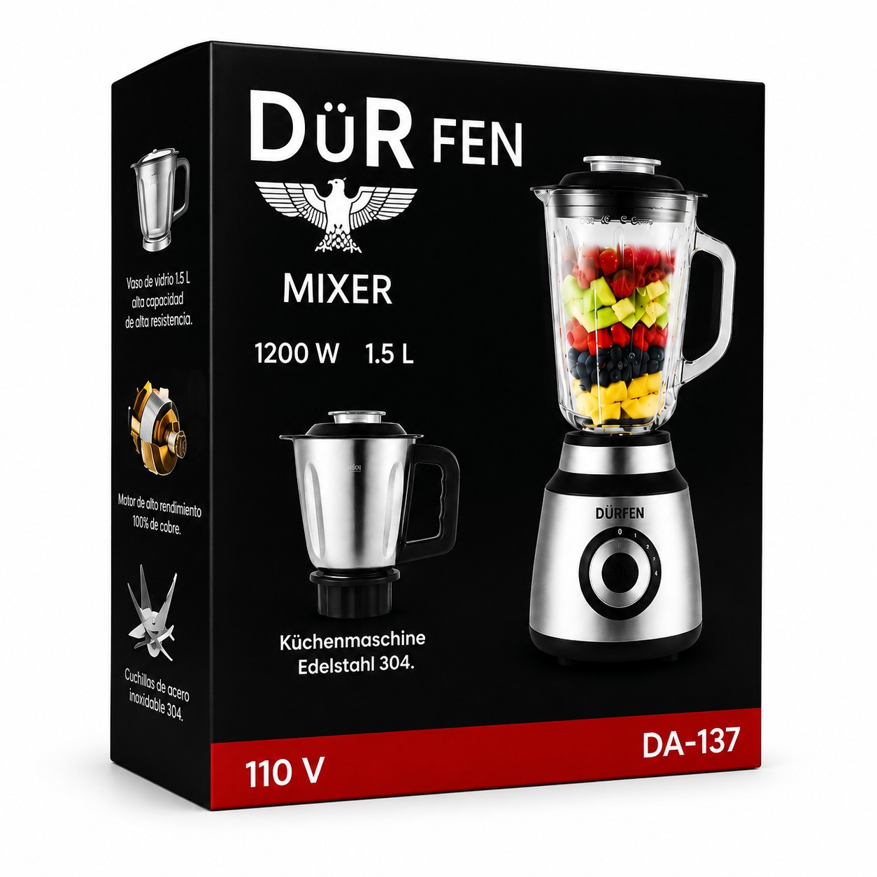 LICUADORA POTENCIA DURFEN TUSHOP - Imagen 3