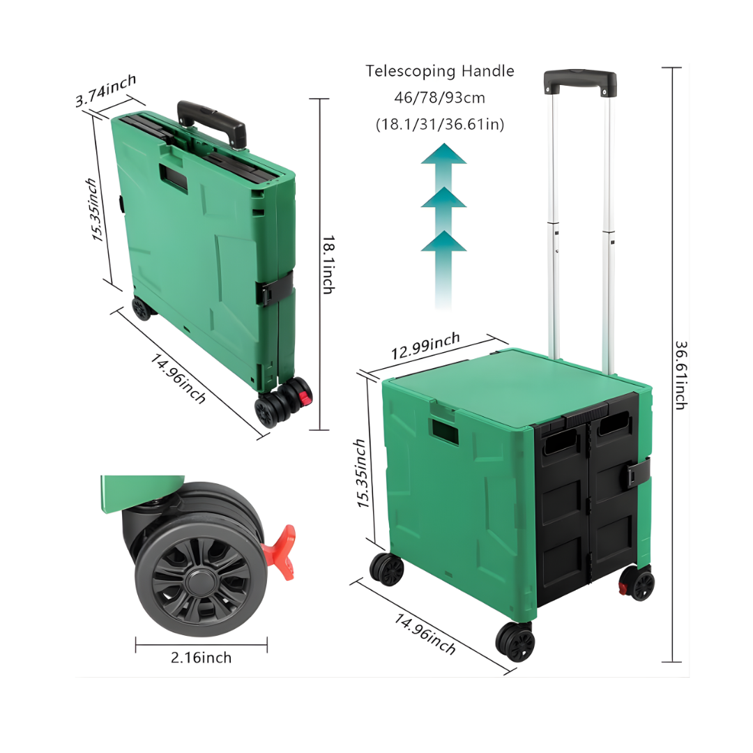 Carrito de Compras Plegable Multifunción - Imagen 2