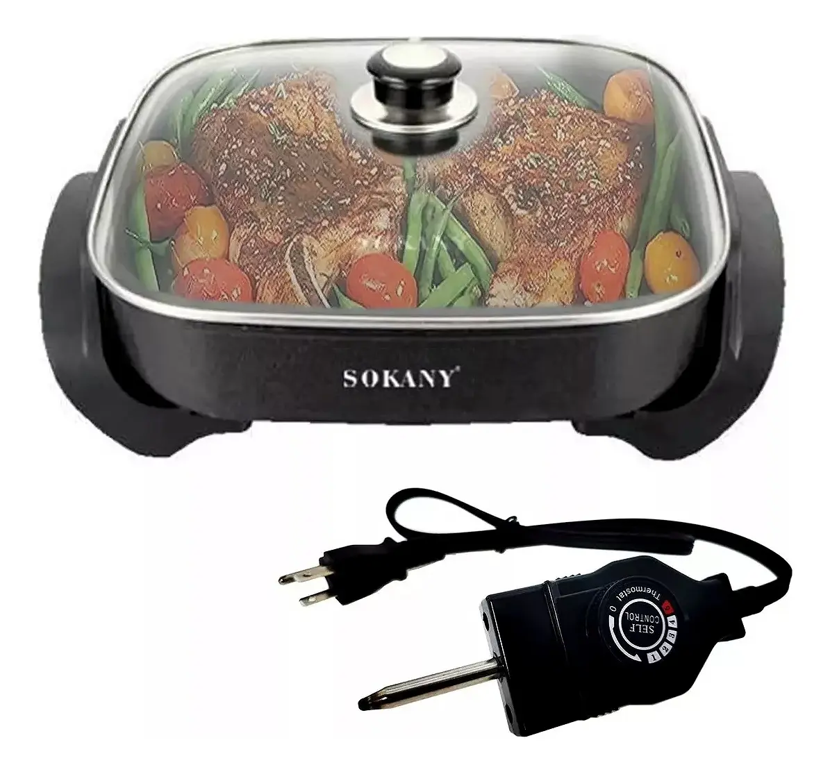 Olla Eléctrica Sokany Frying 🍲🏕️ - Imagen 2