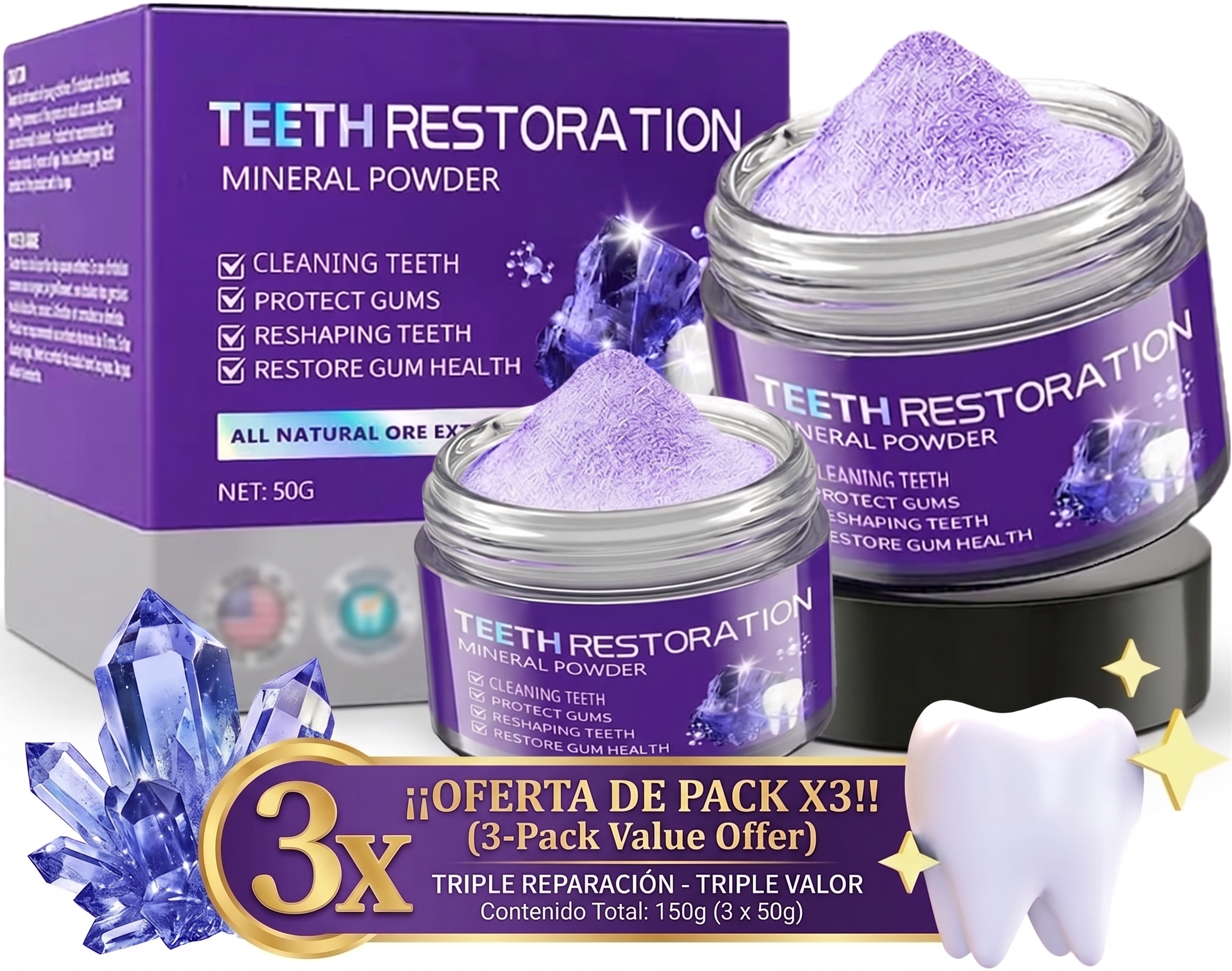 Packx3 Minerales Dental Restoration - Imagen 1