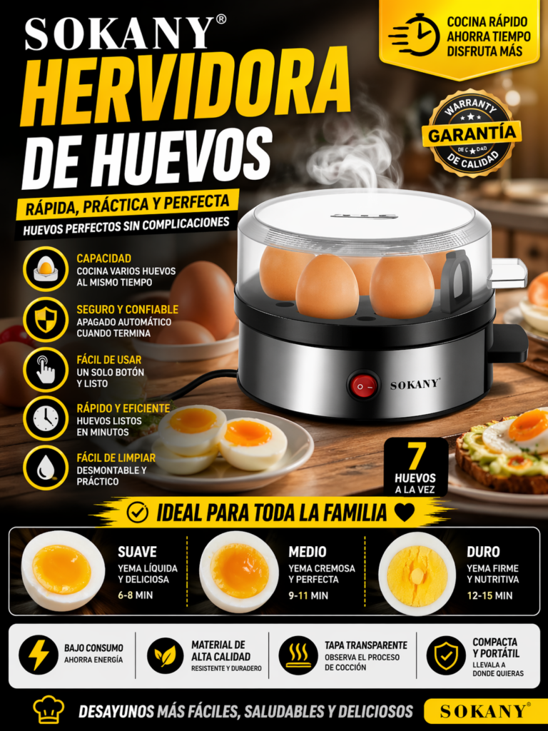 HERVIDOR DE HUEVOS SOKANY