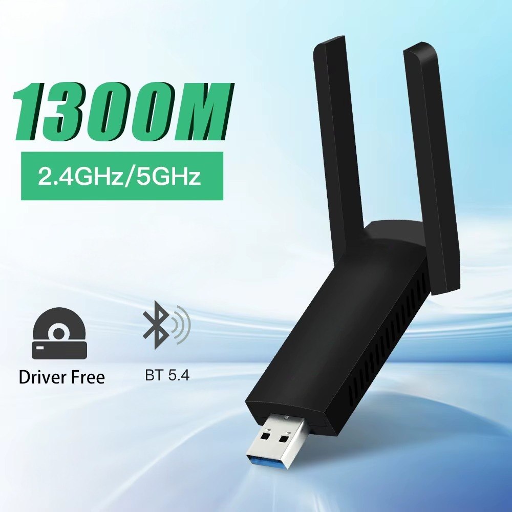 Adaptador Receptor Antena WiFi 1300Mbps - Imagen 2