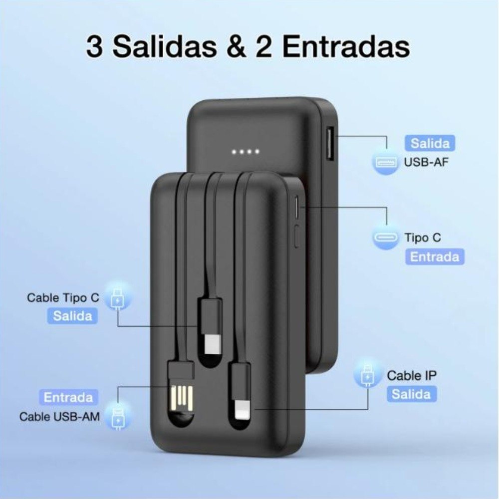 Power Bank Bateria 5000 Mah Gar261 - Imagen 2