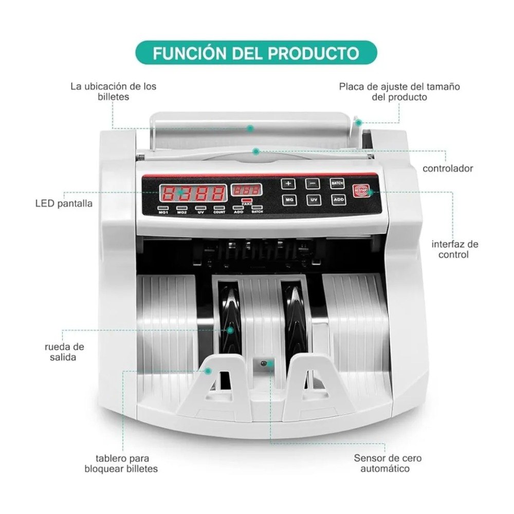 Maquina Contadora de Billetes UV/MG - Imagen 2