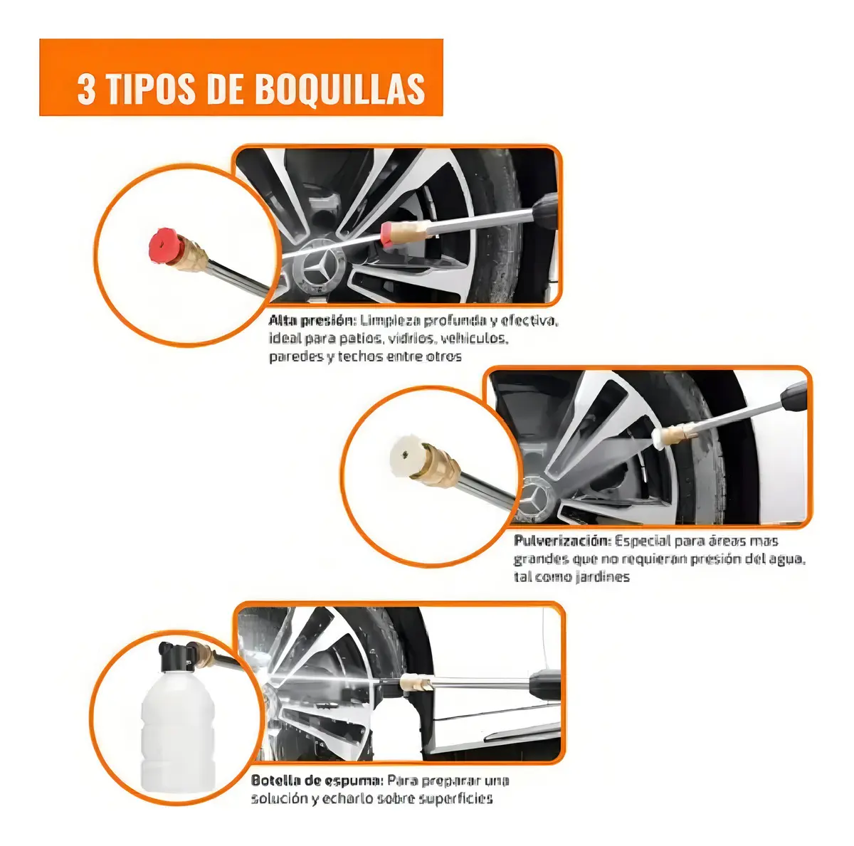 HIDROLAVADORA + BOQUILLA 6 CHORROS - Imagen 6