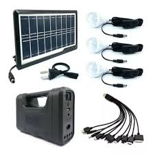 sistema de iluminación solar portátil