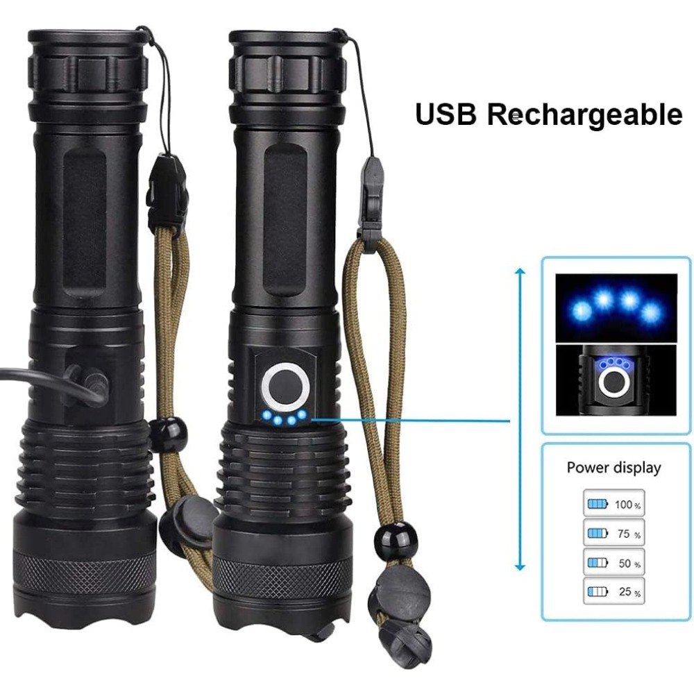 Linterna Tactica Led Recargable PB-2063 - Imagen 1