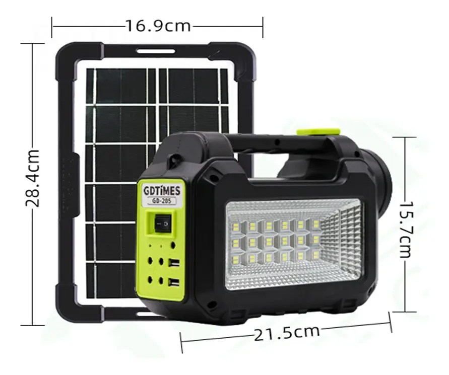 Kit Lámpara Solar + 4 Bombillos - Imagen 3