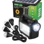 Kit Lámpara Solar + 4 Bombillos