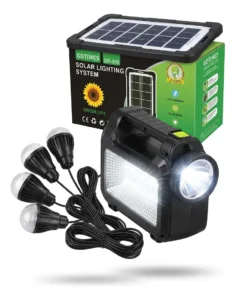 Kit Lámpara Solar + 4 Bombillos