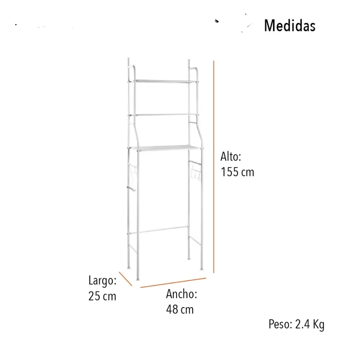 Estante de Baño Organizador de baño - Imagen 3