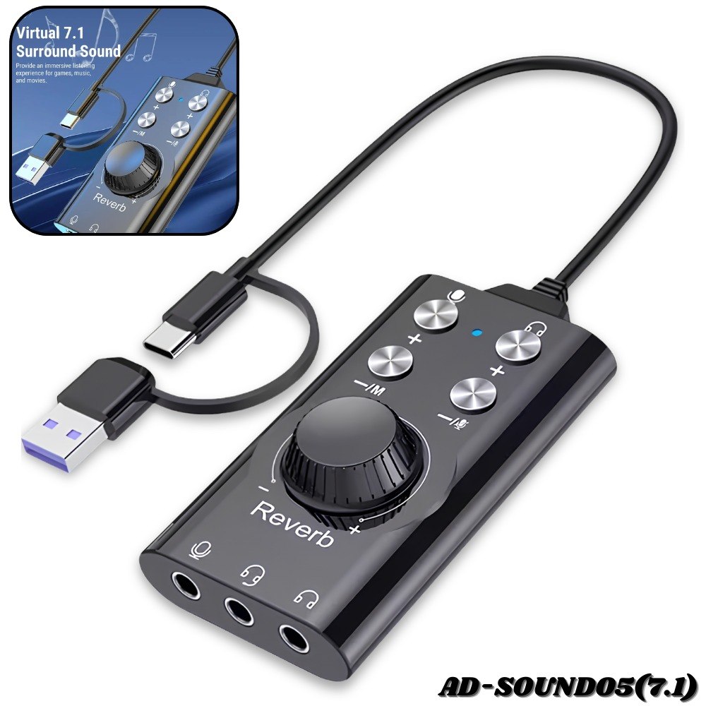 Adaptador Mezclador De Canto En Vivo 7.1 - Imagen 2
