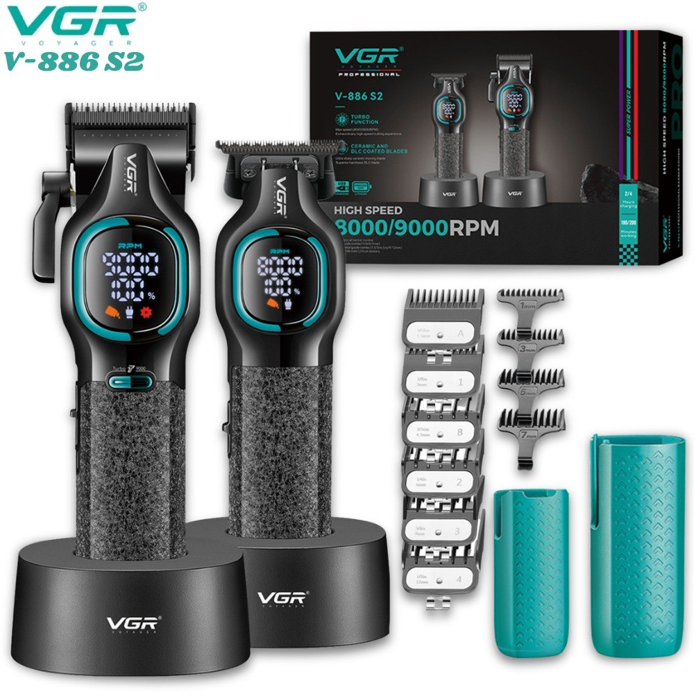Combo Maquina Motilar Clipper V-886 S2 - Imagen 2