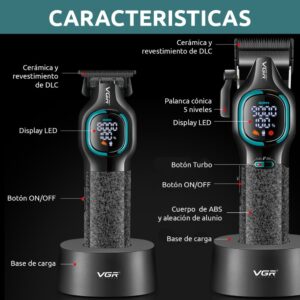 Combo Maquina Motilar Clipper V-886 S2